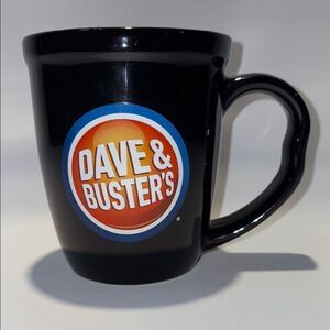 Black and Orange Ceramic coffee mug